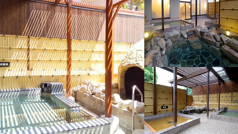 溫泉飯店設施之一男女湯(露天溫泉)